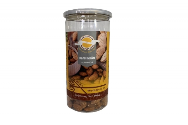 Hạnh nhân sấy Mỹ - Hũ 500g title=