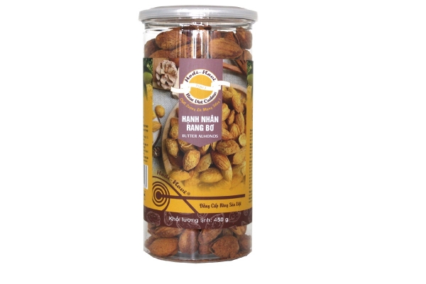 Hạnh nhân rang bơ - Hũ 450g title=